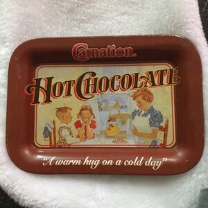 Hot Chocolate Serving Tray - Red